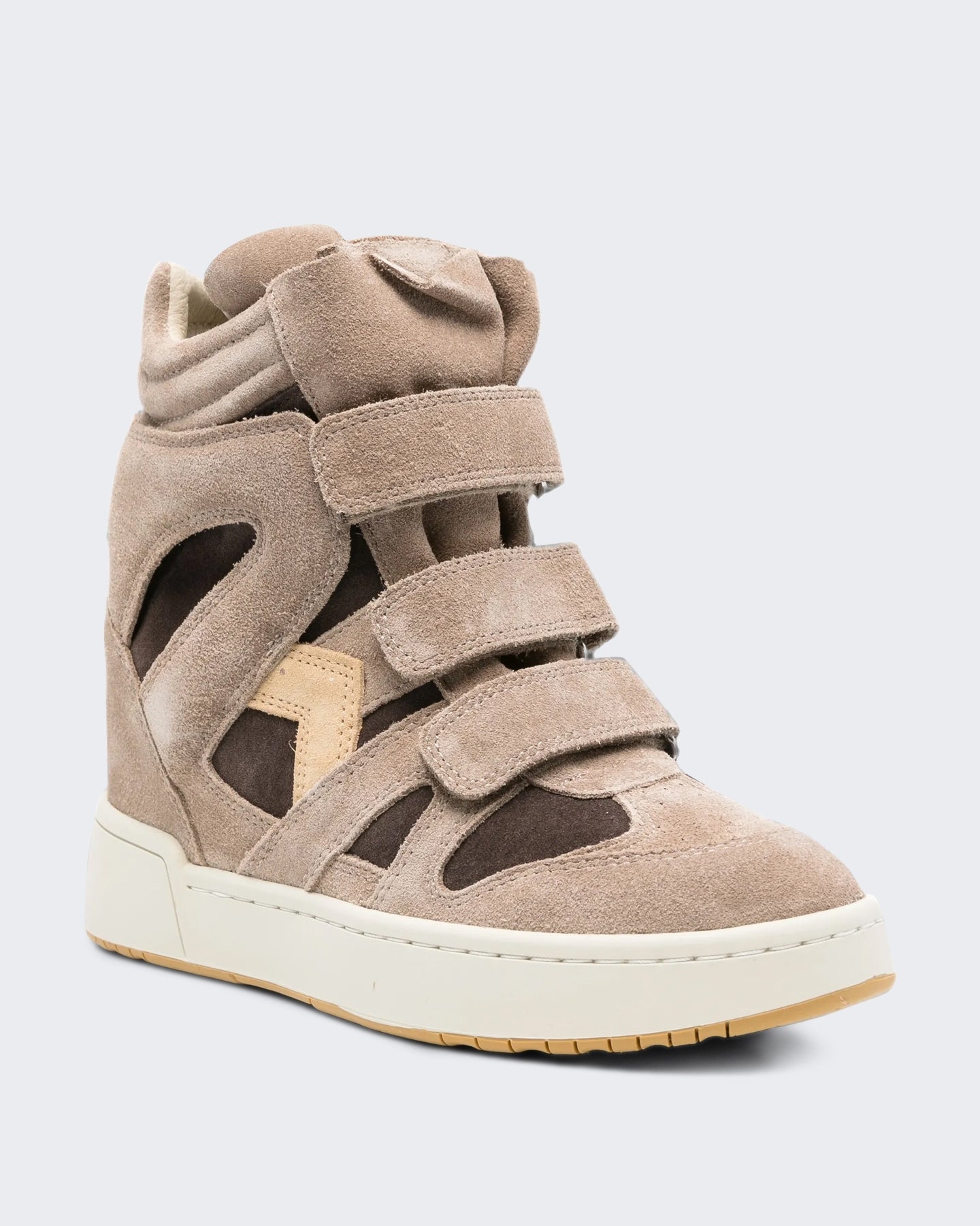 Isabel Marant Dames IM3 sneakers met kleurenblok Beige - Eleganza.nl