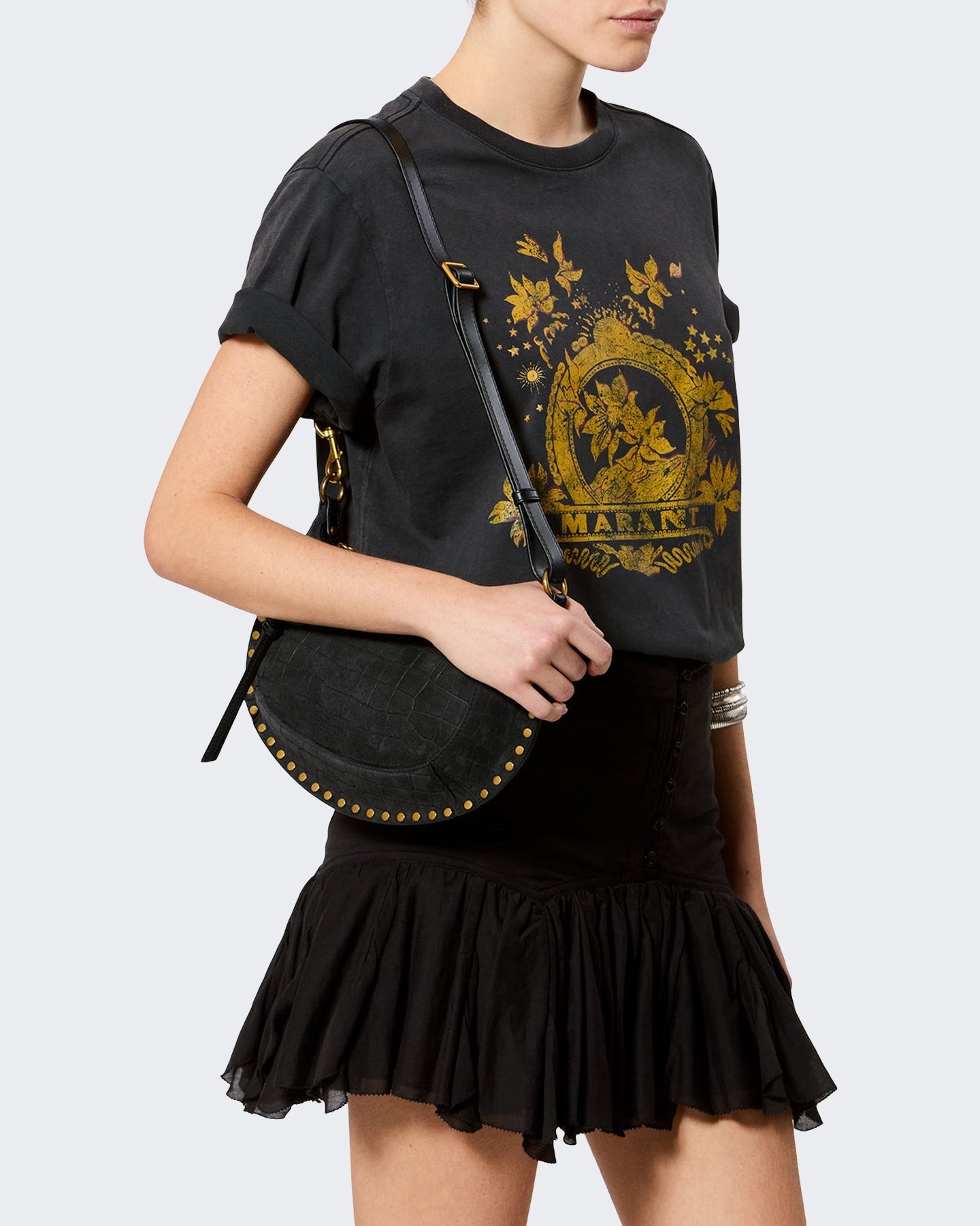 Isabel Marant Dames Oskan Moon Black Zwart - Eleganza.nl