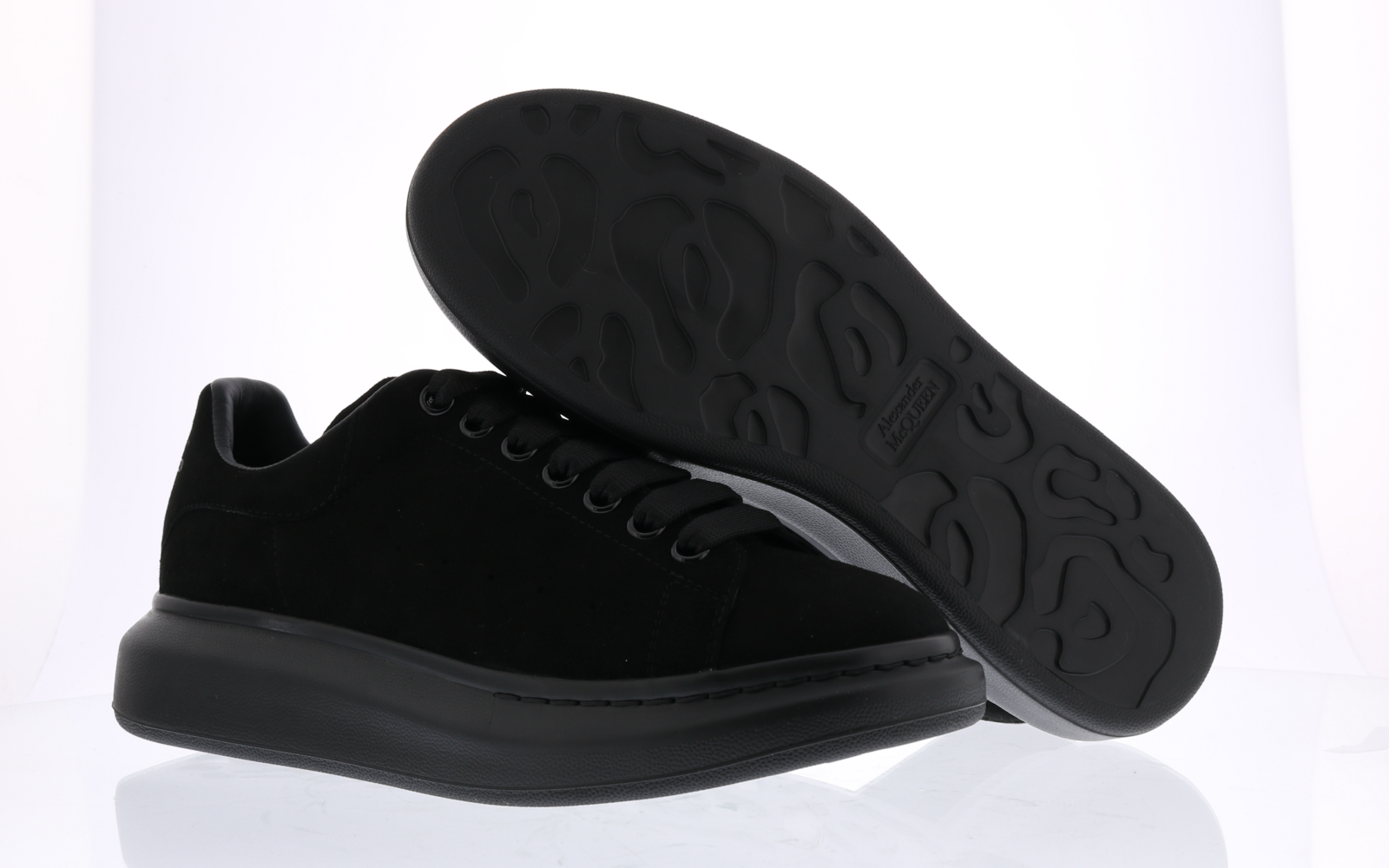 Black suede alexander sales mcqueen's