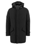 Men Polar High Collar Parka Black