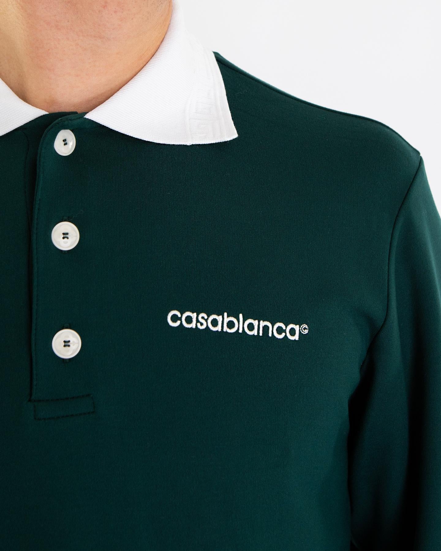 Heren Viscose Polo Groen