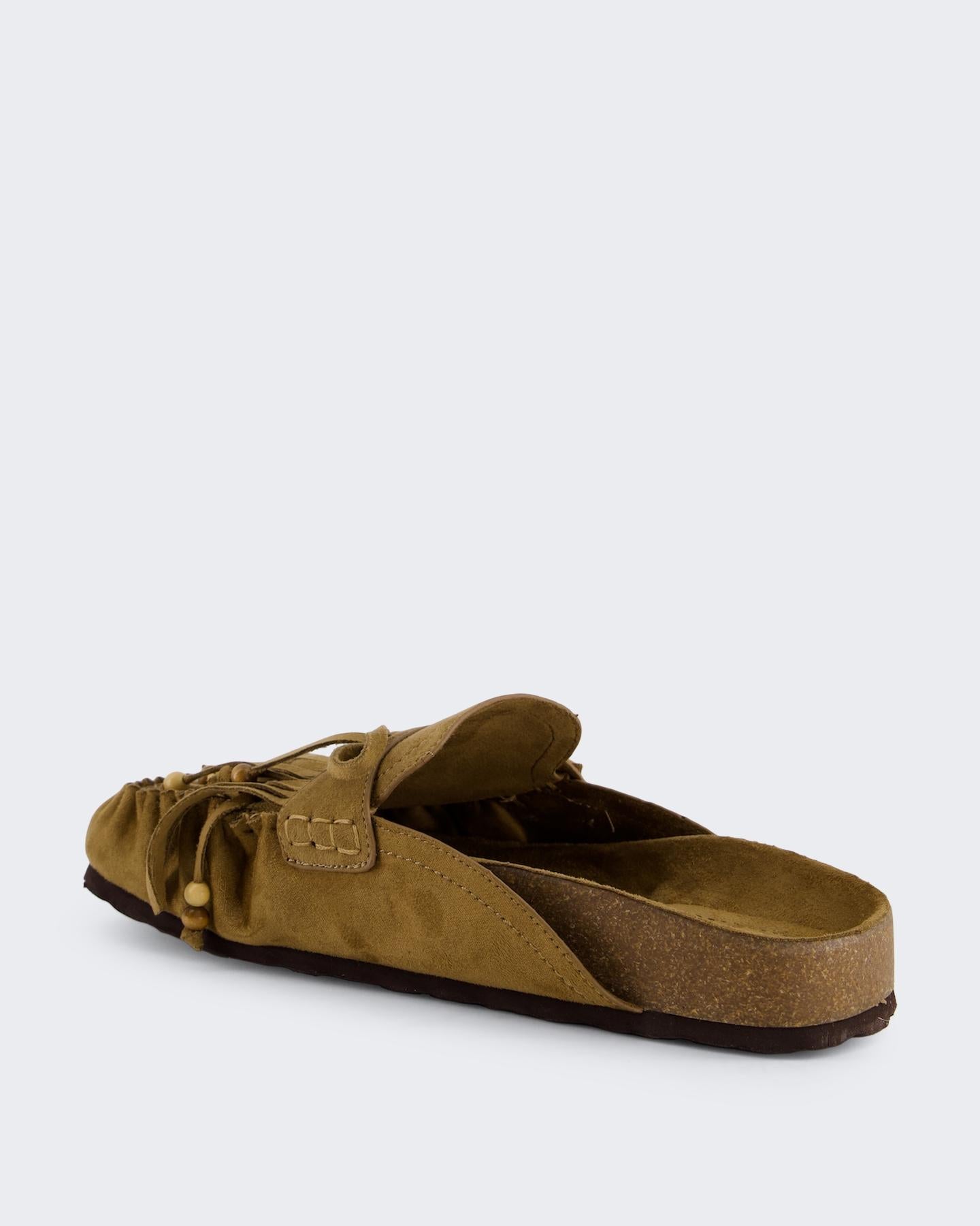 Corina Dames Mule Fringe
