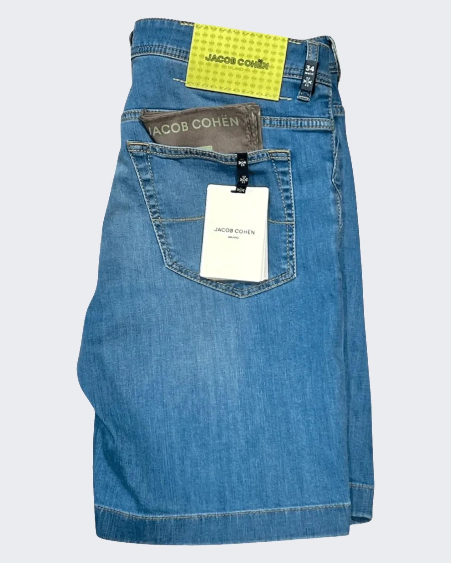 Jacob Cohen Heren Bermuda 5 Pkt Slim Fit Lou - Eleganza.nl