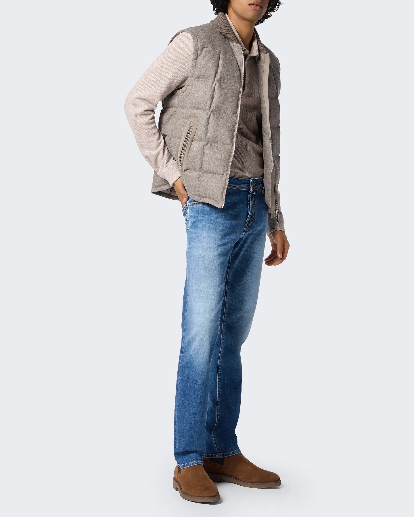 Jacob Cohen Heren Broek - Pant 5 Pkt Slim Fit Nick Blauw - Eleganza.nl