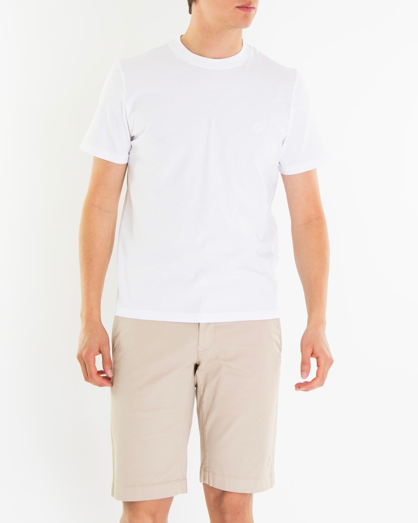 Jacob Cohen Heren Girocollo Costina T-Shirt Wit - Eleganza.nl