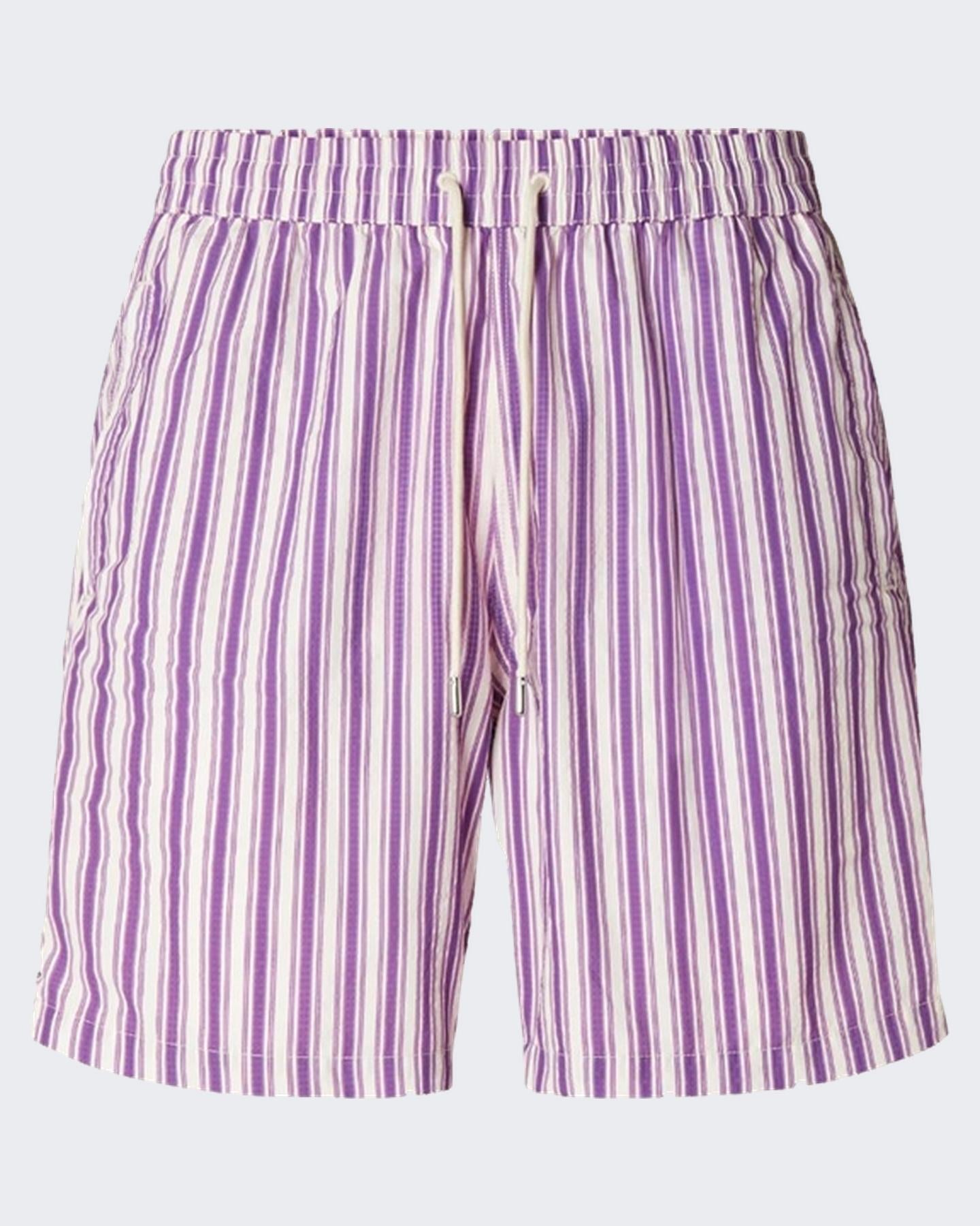Jacob Cohen Heren Striped Bermuda paars - Eleganza.nl