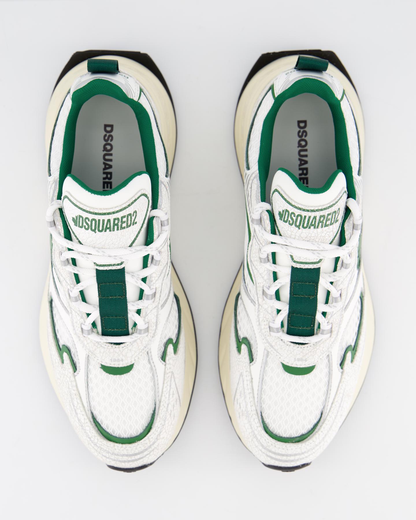 Heren Sprinter Sneaker Wit/Groen