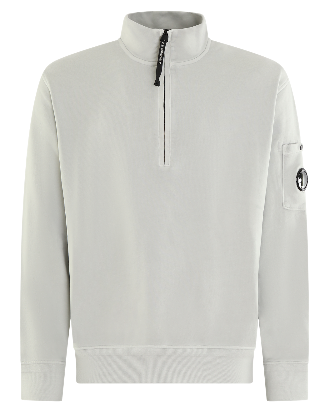 Heren Half Zip Collar Sweater Grijs