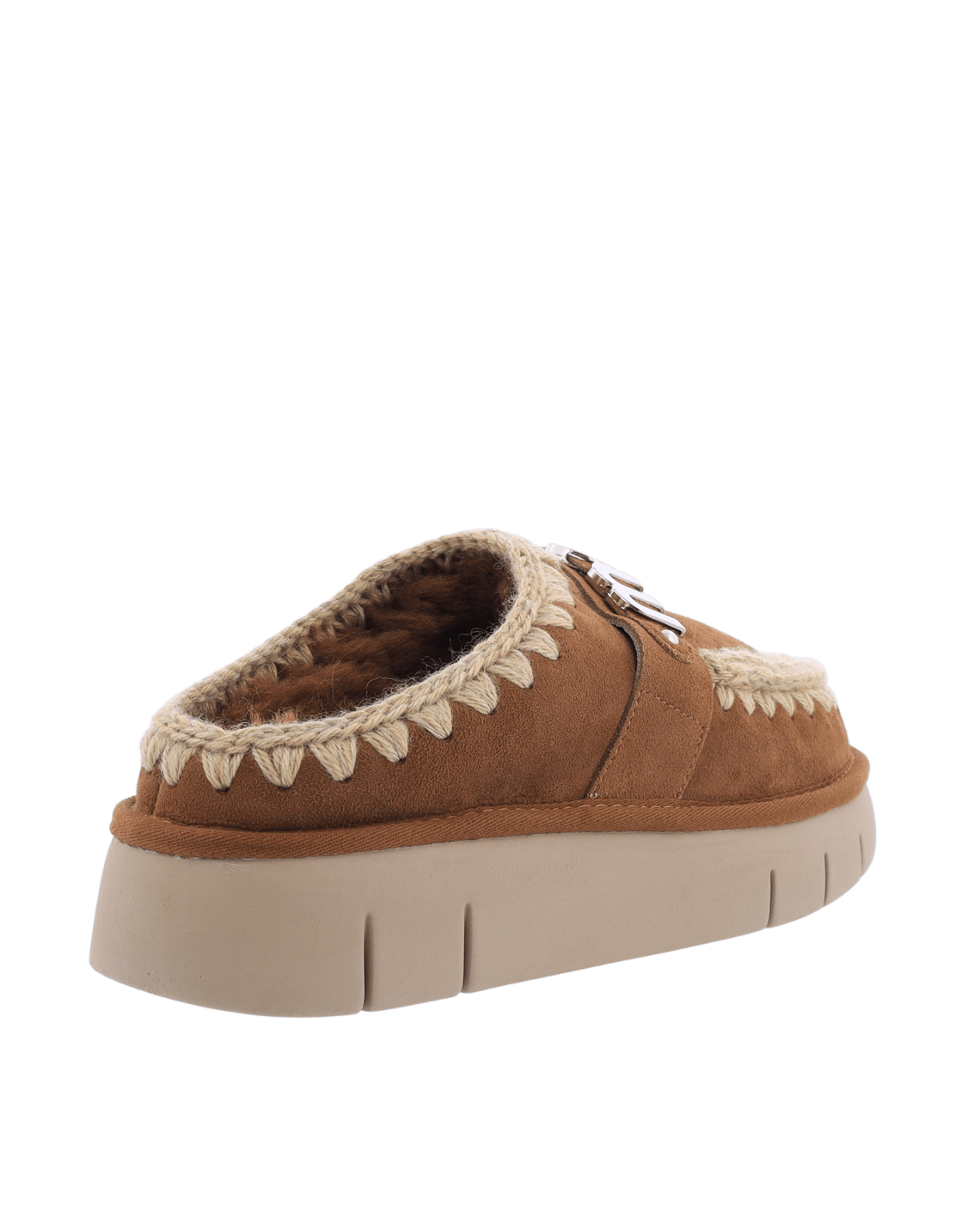 Women Bounce Clog Logo Cognac