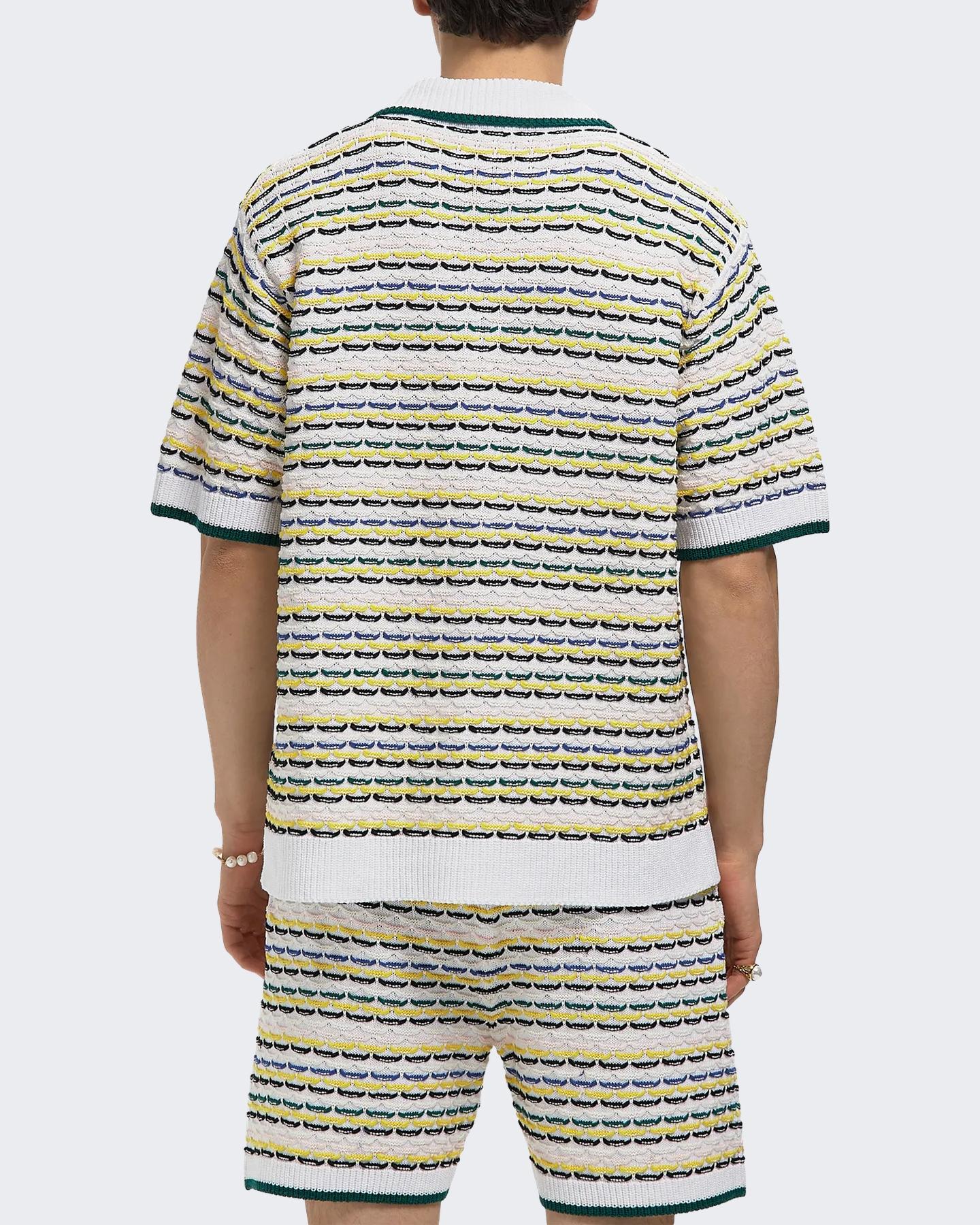 Casablanca Heren Tuck Stitch Shirt