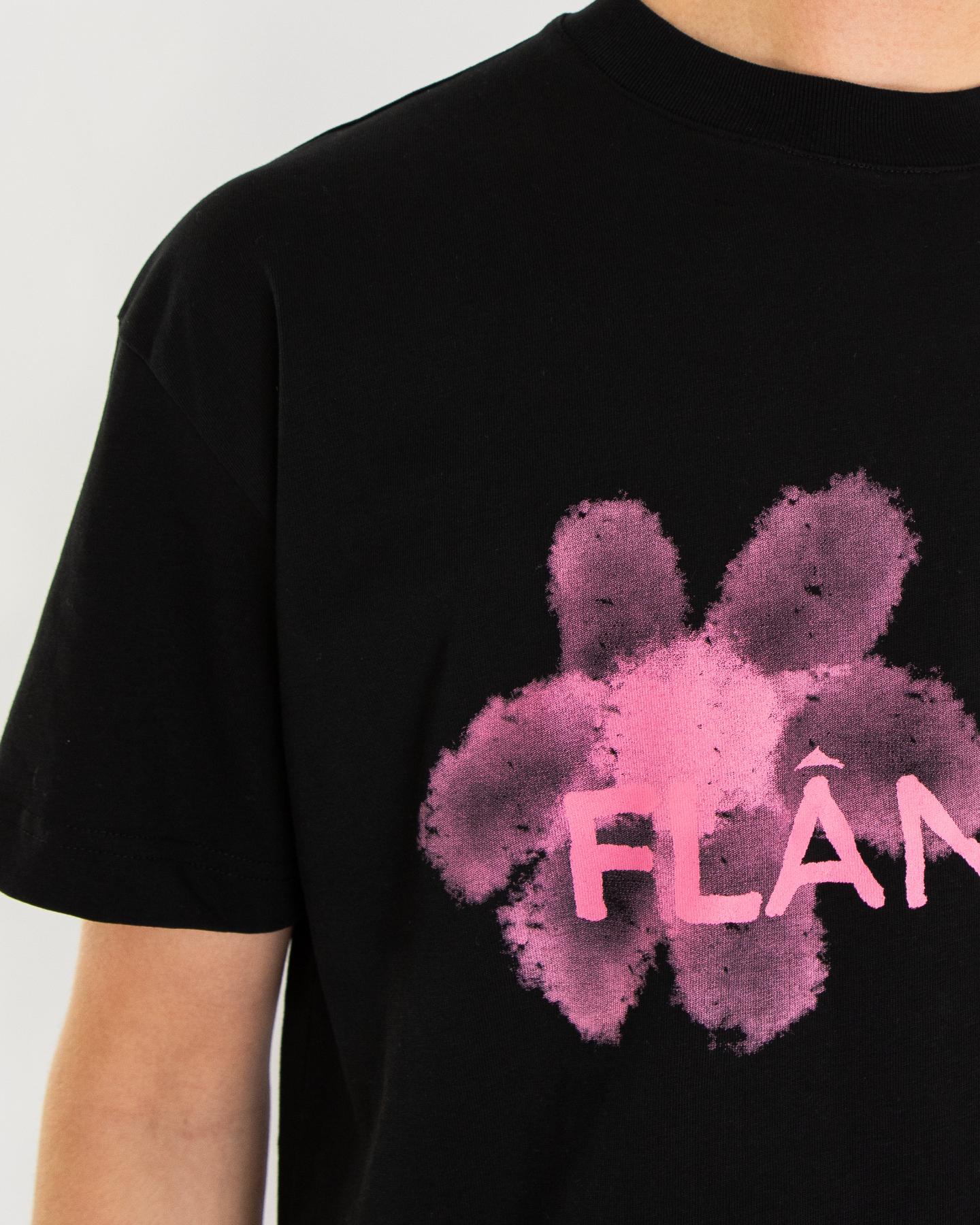 Heren Floral Watercolor Zwart/Coral