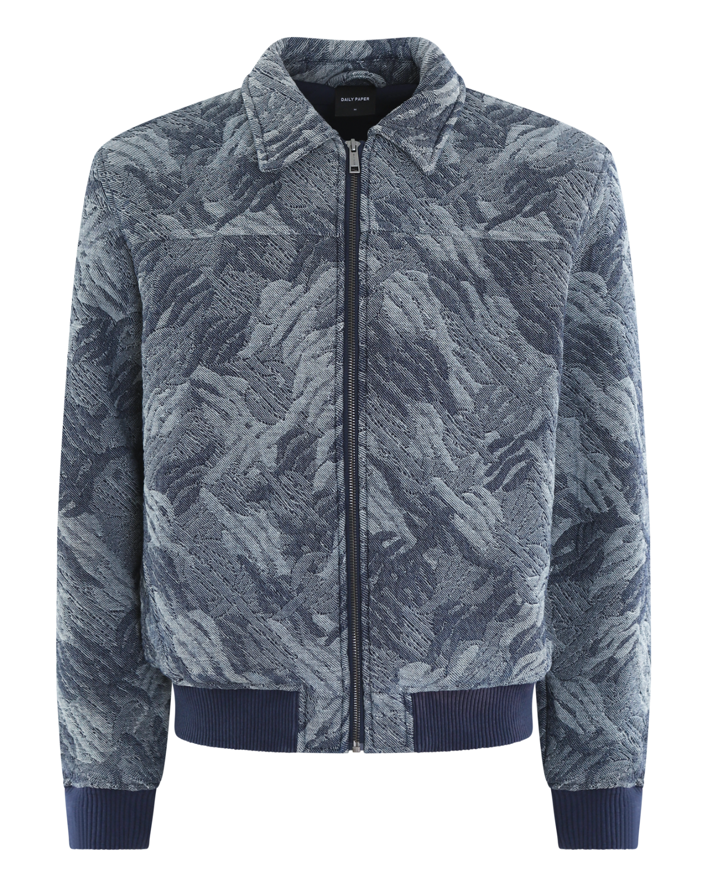 Heren Denim Bomber Camo Grijs
