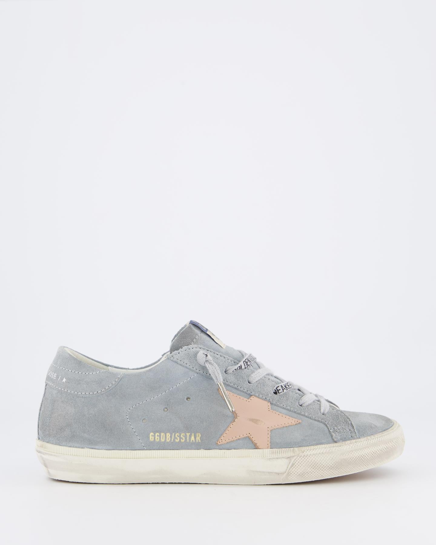 Dames Super-Star Sneaker Suede Blauw