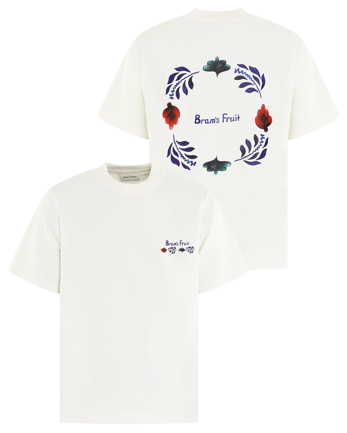 Heren Flora T-Shirt Wit