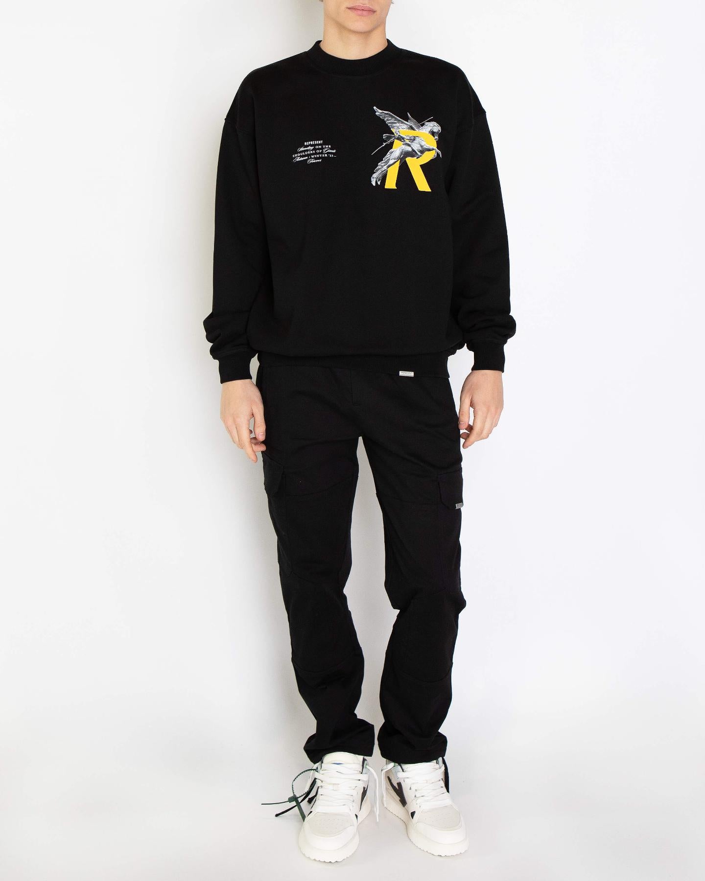 Men Phone Pocket Cargo Black