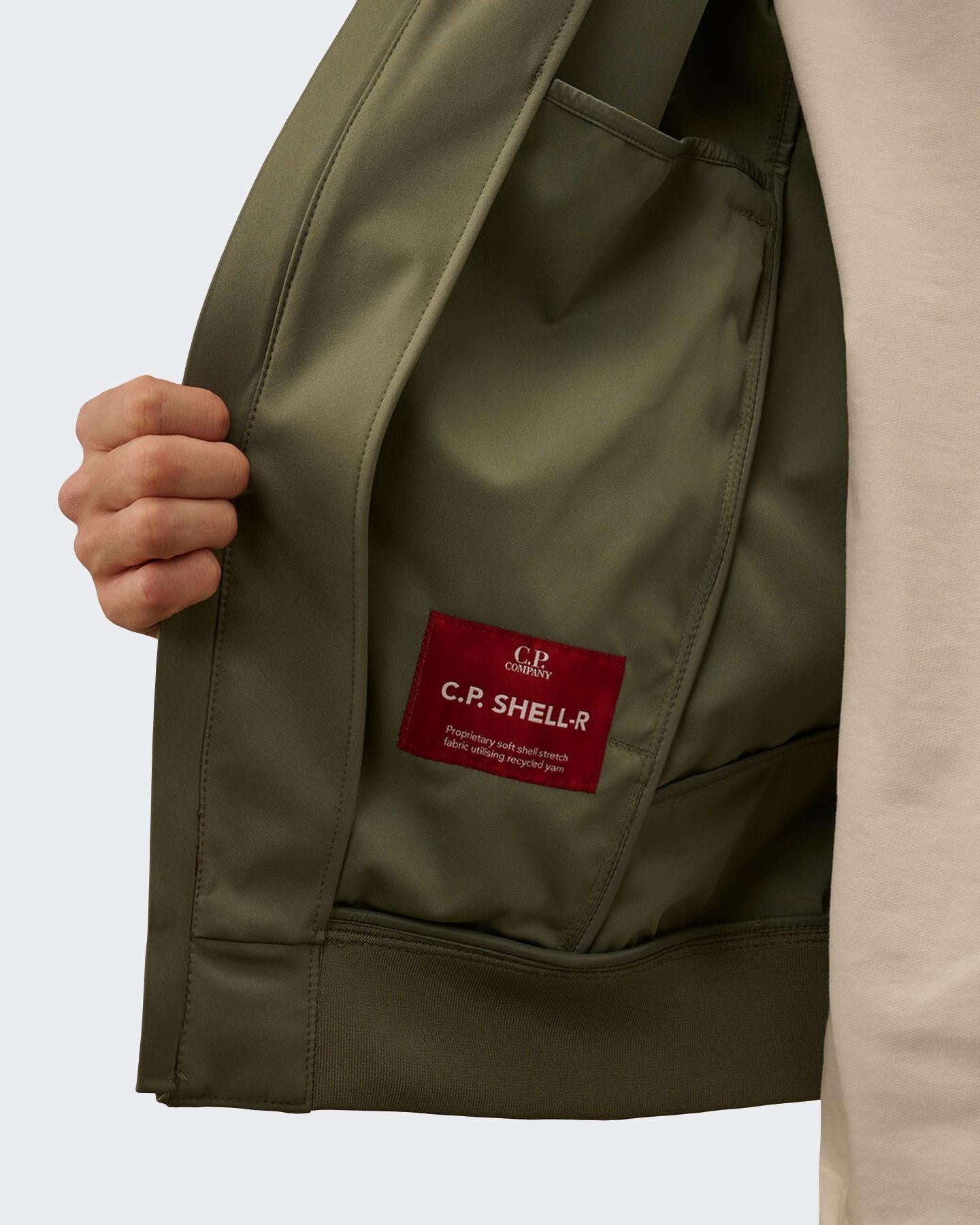 C.P.Company Heren Hooded Lens Jacket Groen