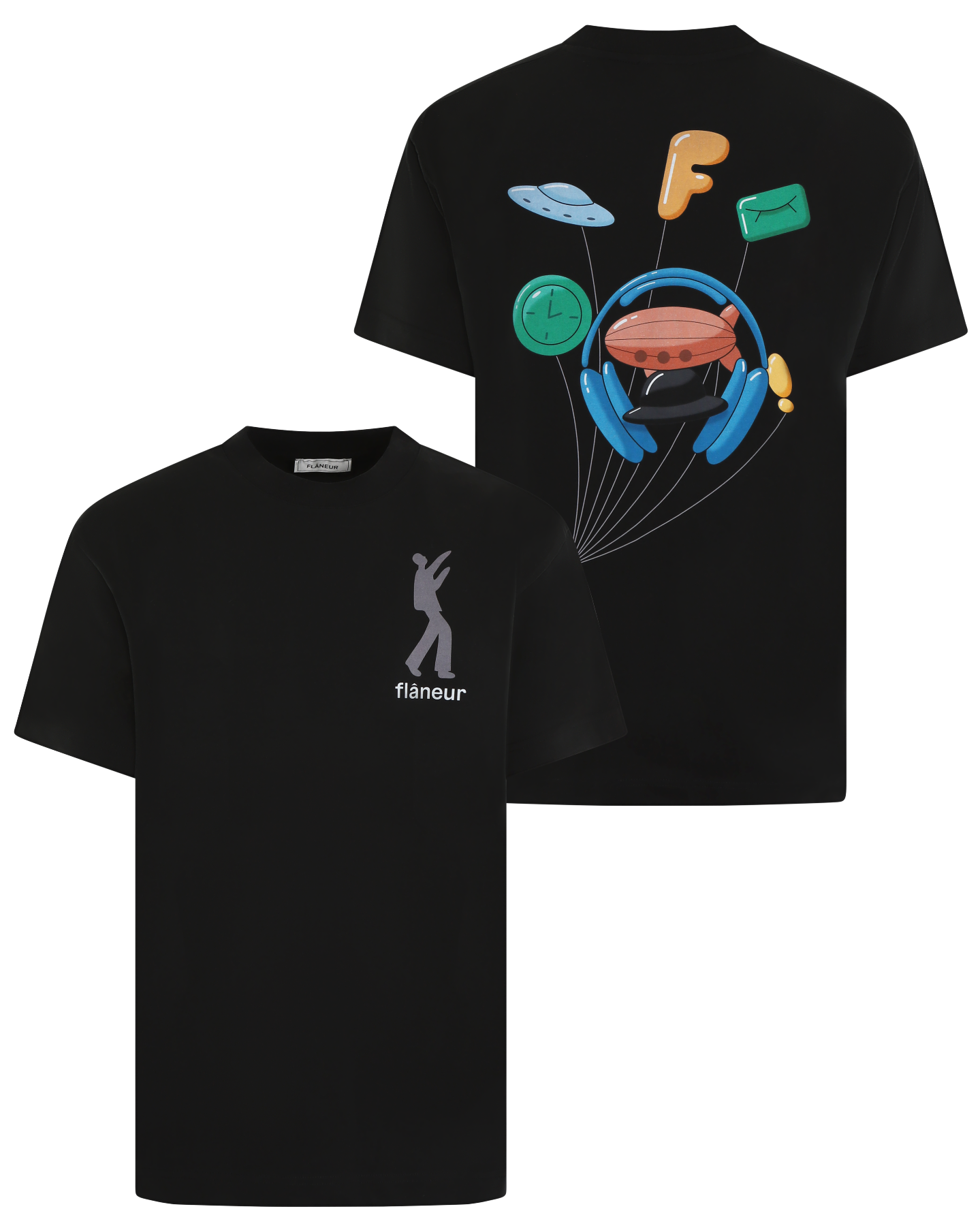 Heren Inflatables T-Shirt Zwart