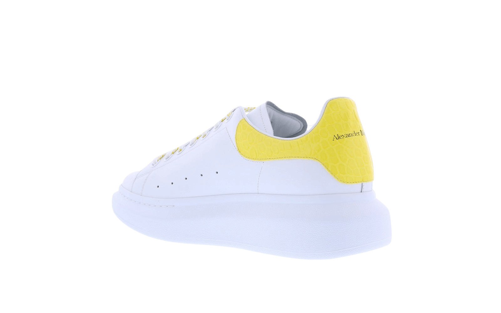 Men Oversized sneaker white/yellow