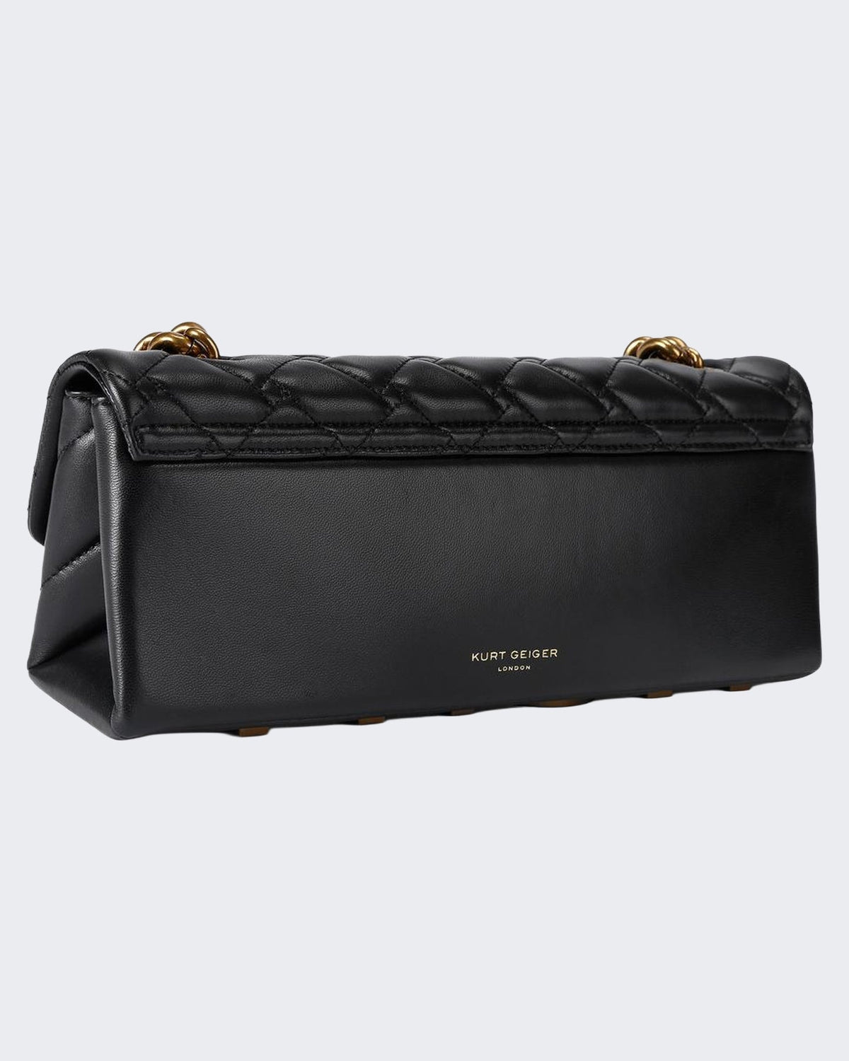 Kurt Geiger Dames 690-Kensington East West Kurt-Black-Leather Zwart - Eleganza.nl