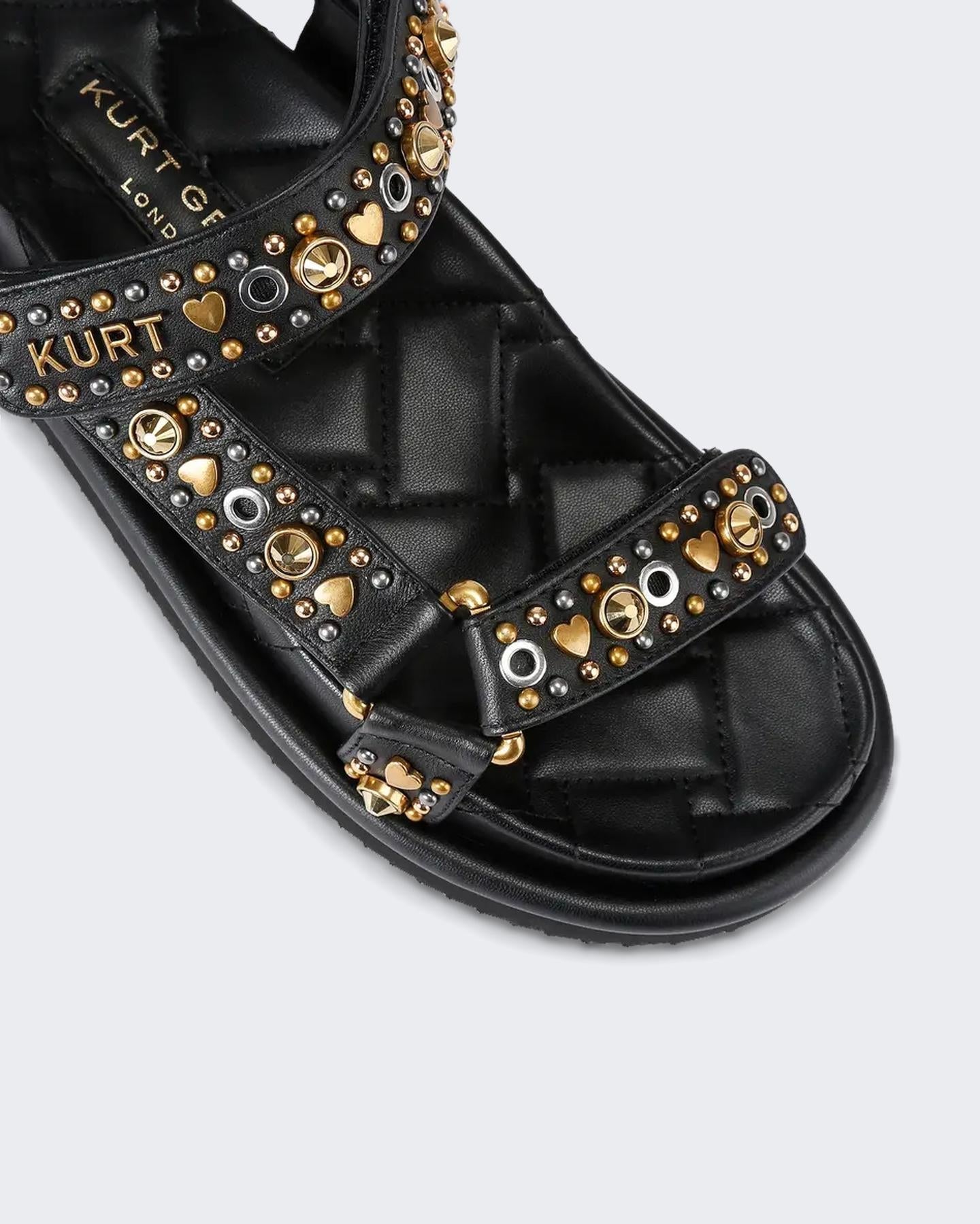 Kurt Geiger Dames Orson Sandaal Zwart - Eleganza.nl