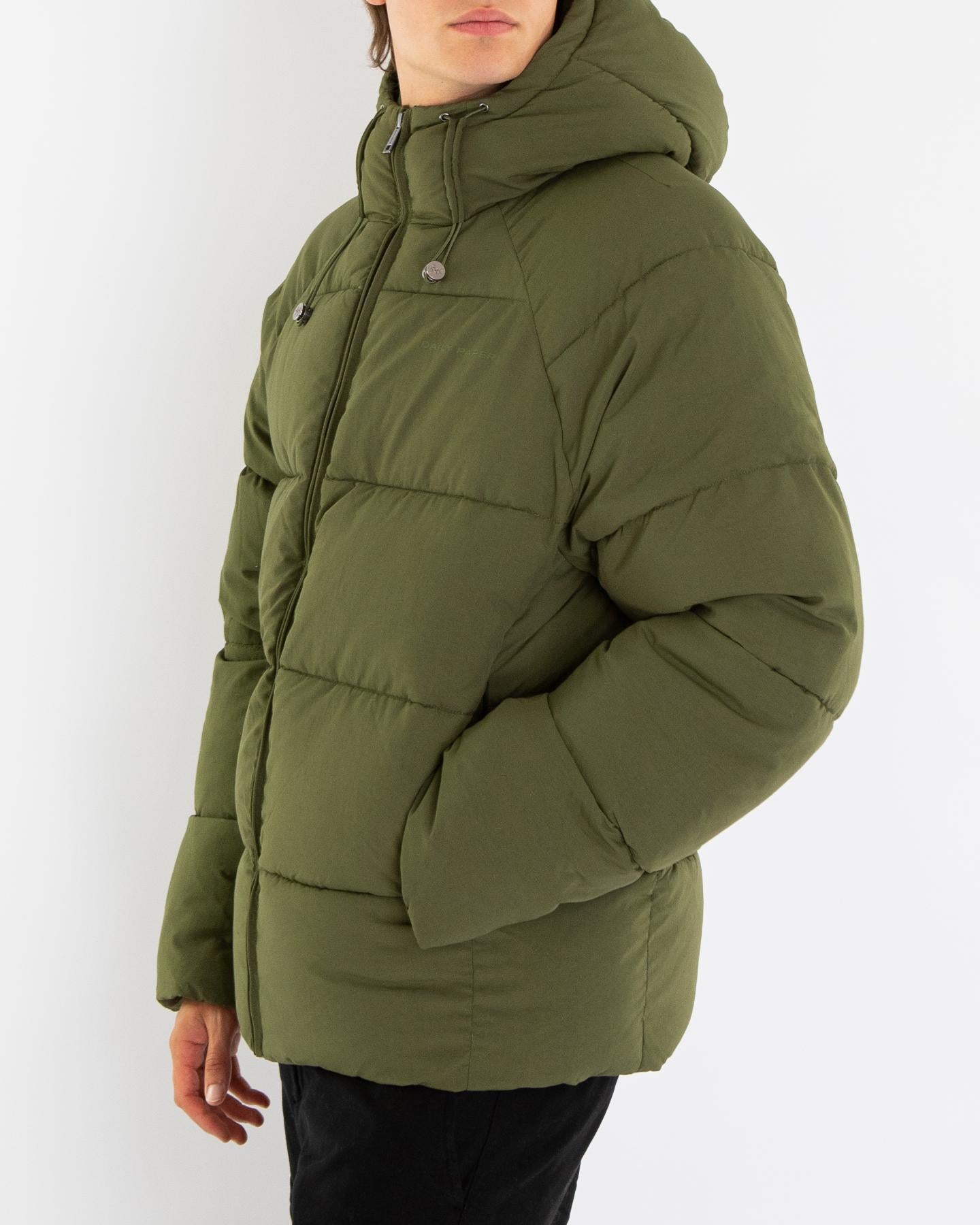 Heren Relaxed Puffer Groen