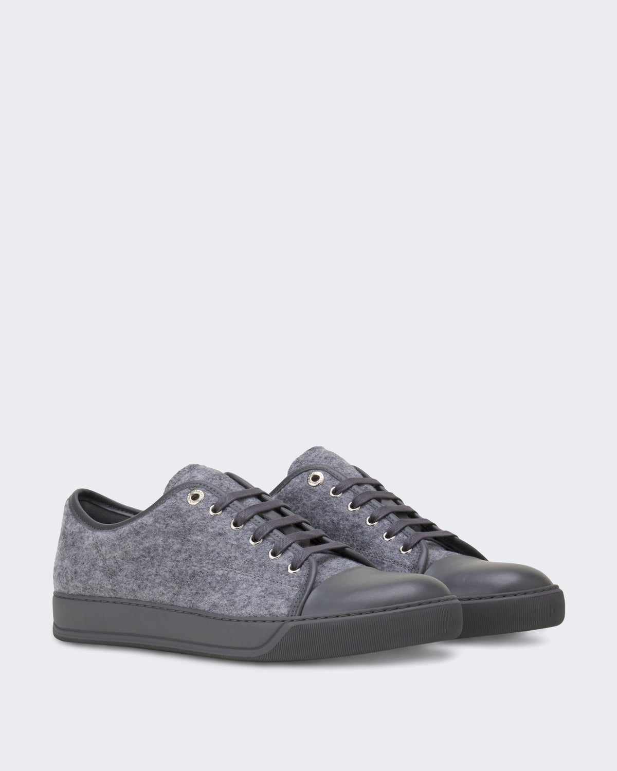 Lanvin Heren Dbb1 Sneakers Felt Light Grey - Eleganza.nl