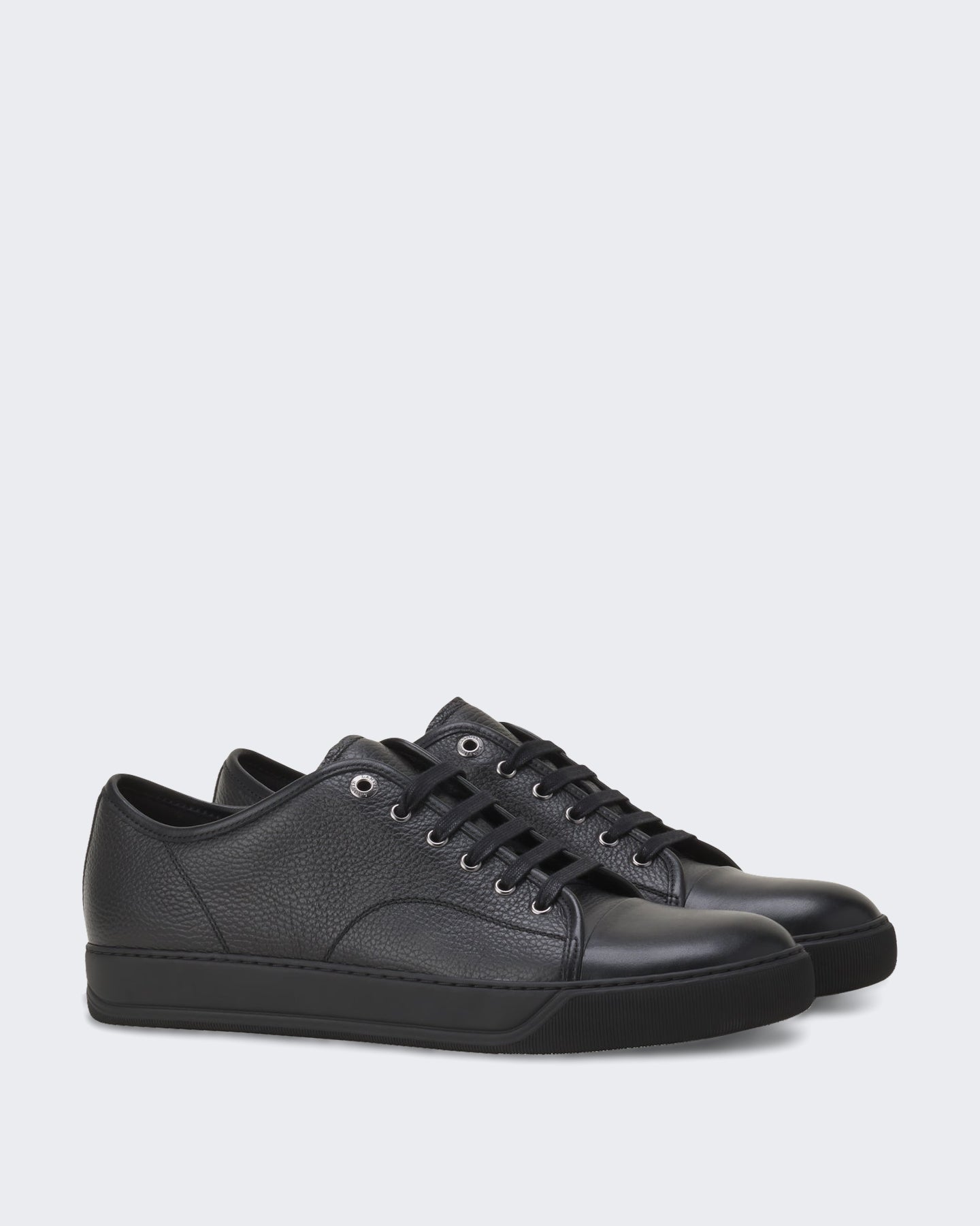 Lanvin Heren Dbb1 Sneakers Grained Leather Zwart - Eleganza.nl