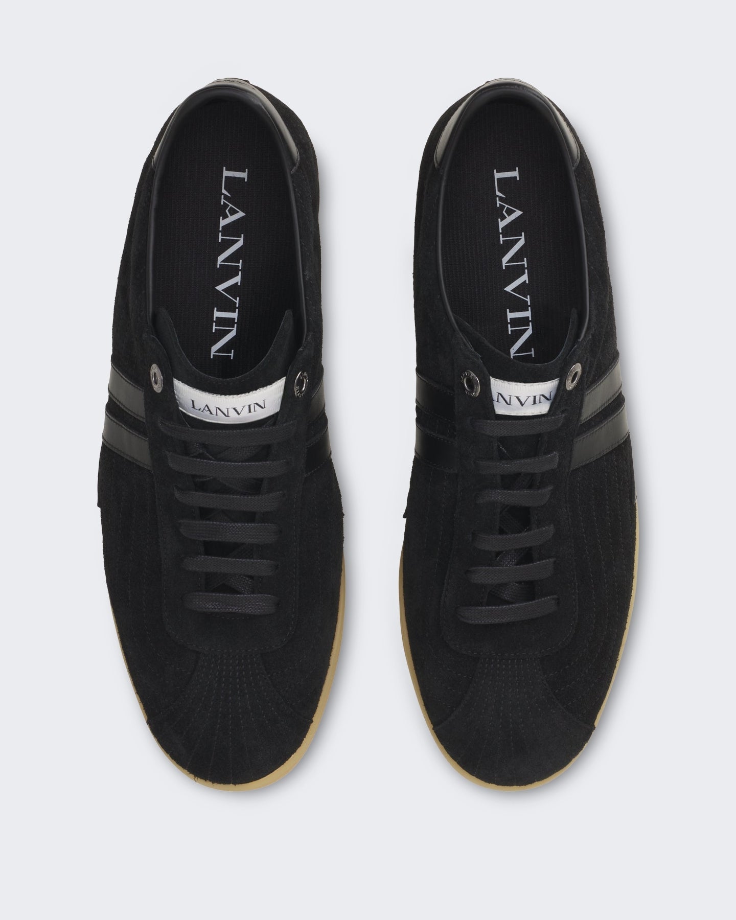 Lanvin Heren Glen Full Leather Zwart - Eleganza.nl