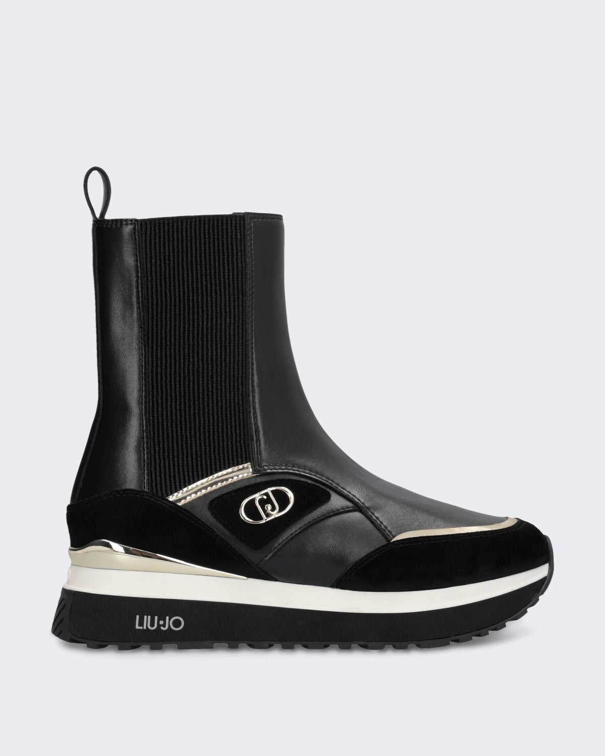 Liu Jo Dames Maxi Wonder plateau sneaker Zwart - Eleganza.nl