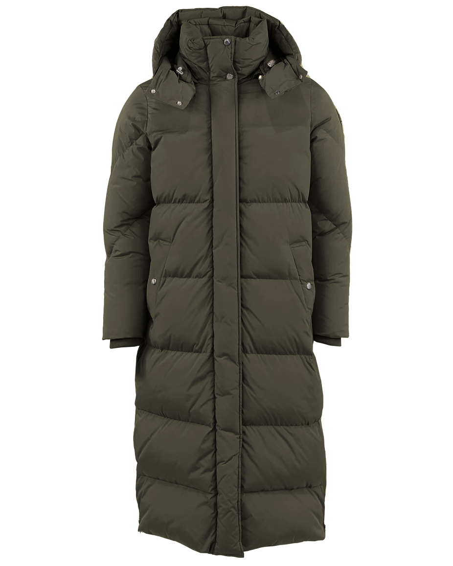 Woolrich aurora puffy coat 2025 dark green