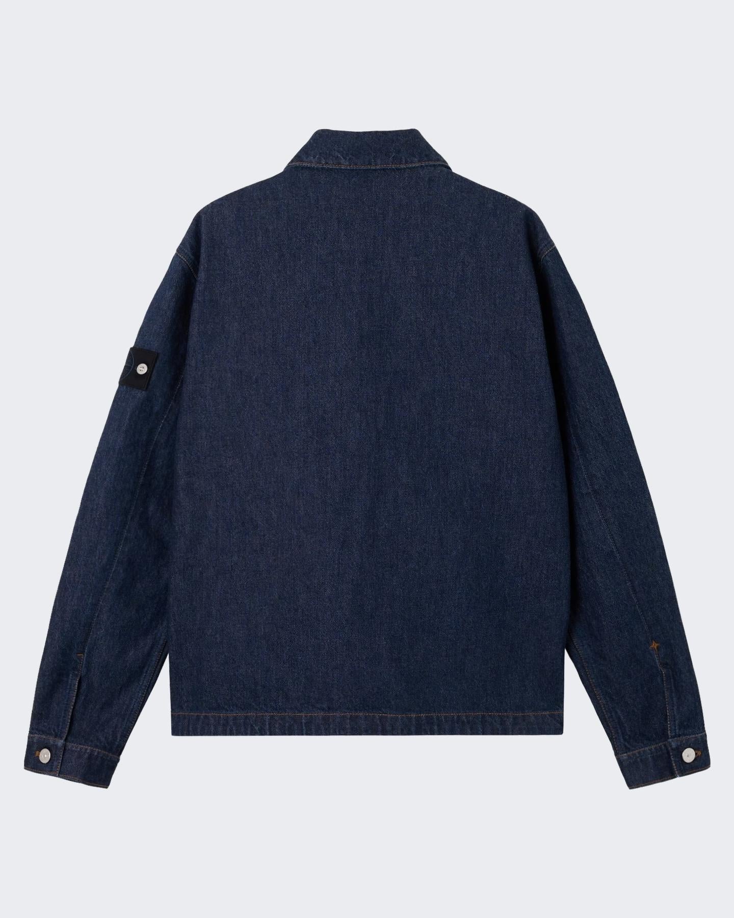 Stone Island Heren Logopatch Coach Jacketr Blauw