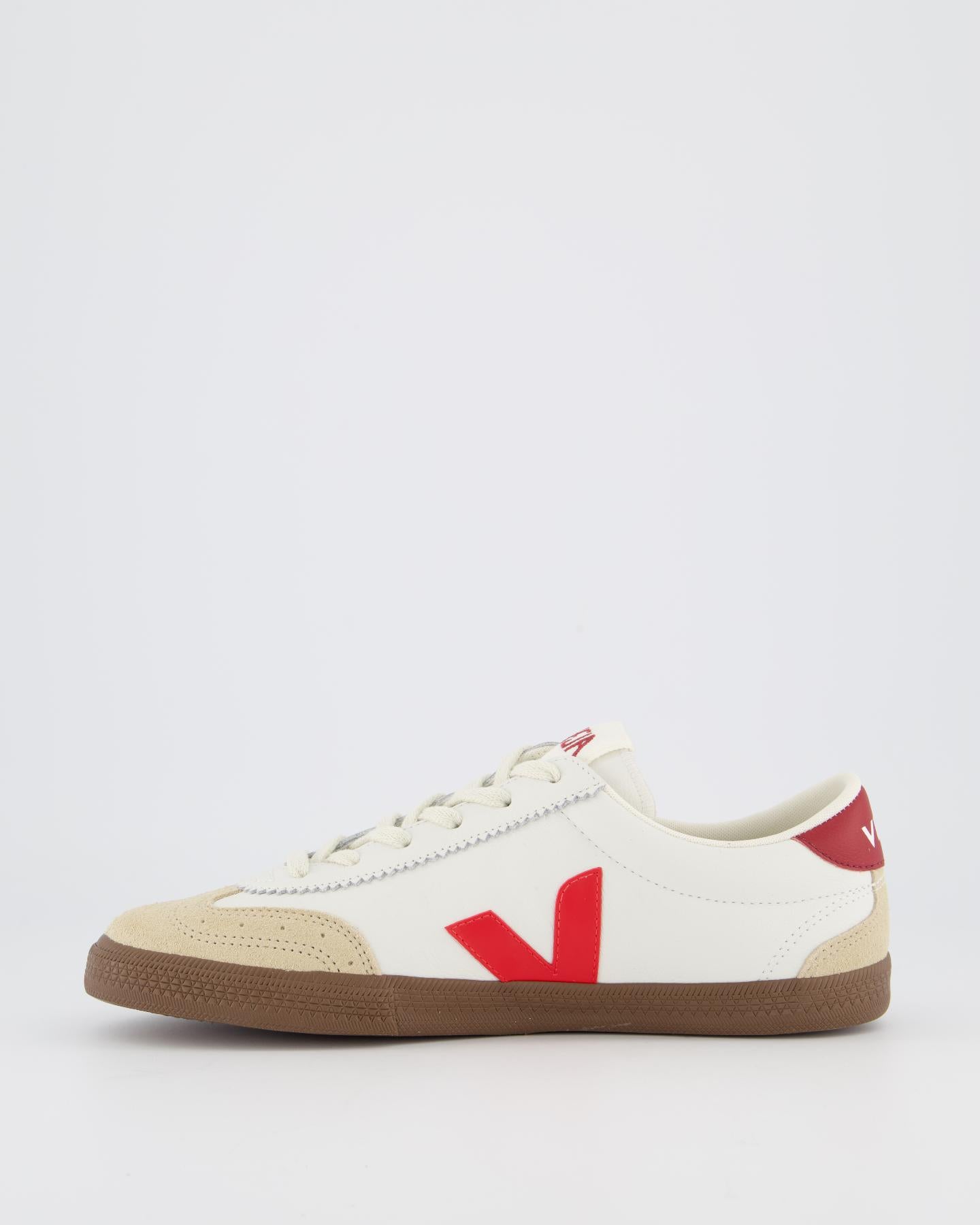 Heren Volley Sneaker Wit/Rood