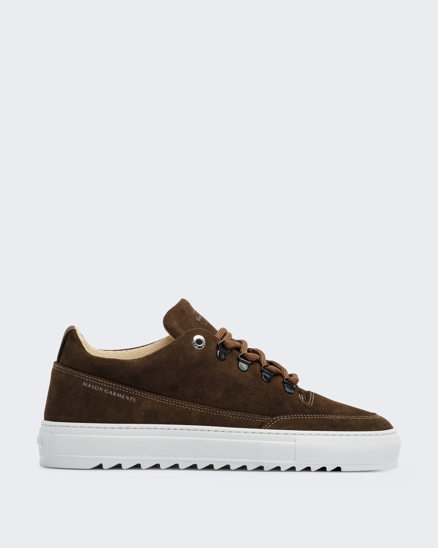 Mason Garments Heren Kleurblok sneaker met contrasterende details Groen - Eleganza.nl