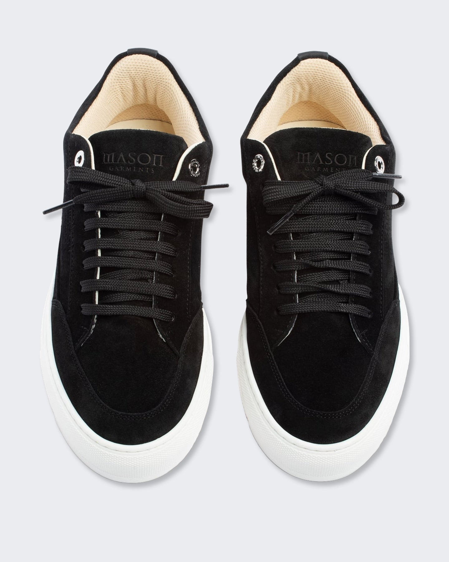 Mason Garments Heren Nativo leren sneaker in zwart - Eleganza.nl