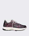 Unisex Sneaker met craquelé-afwerking in donkerrood Red