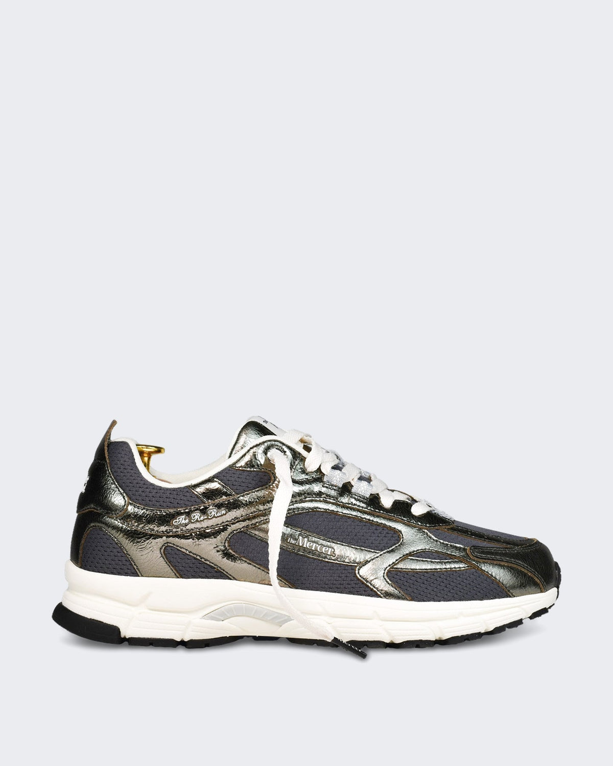 Mercer Unisex Sneaker met craquelé-afwerking in Groen - Eleganza.nl