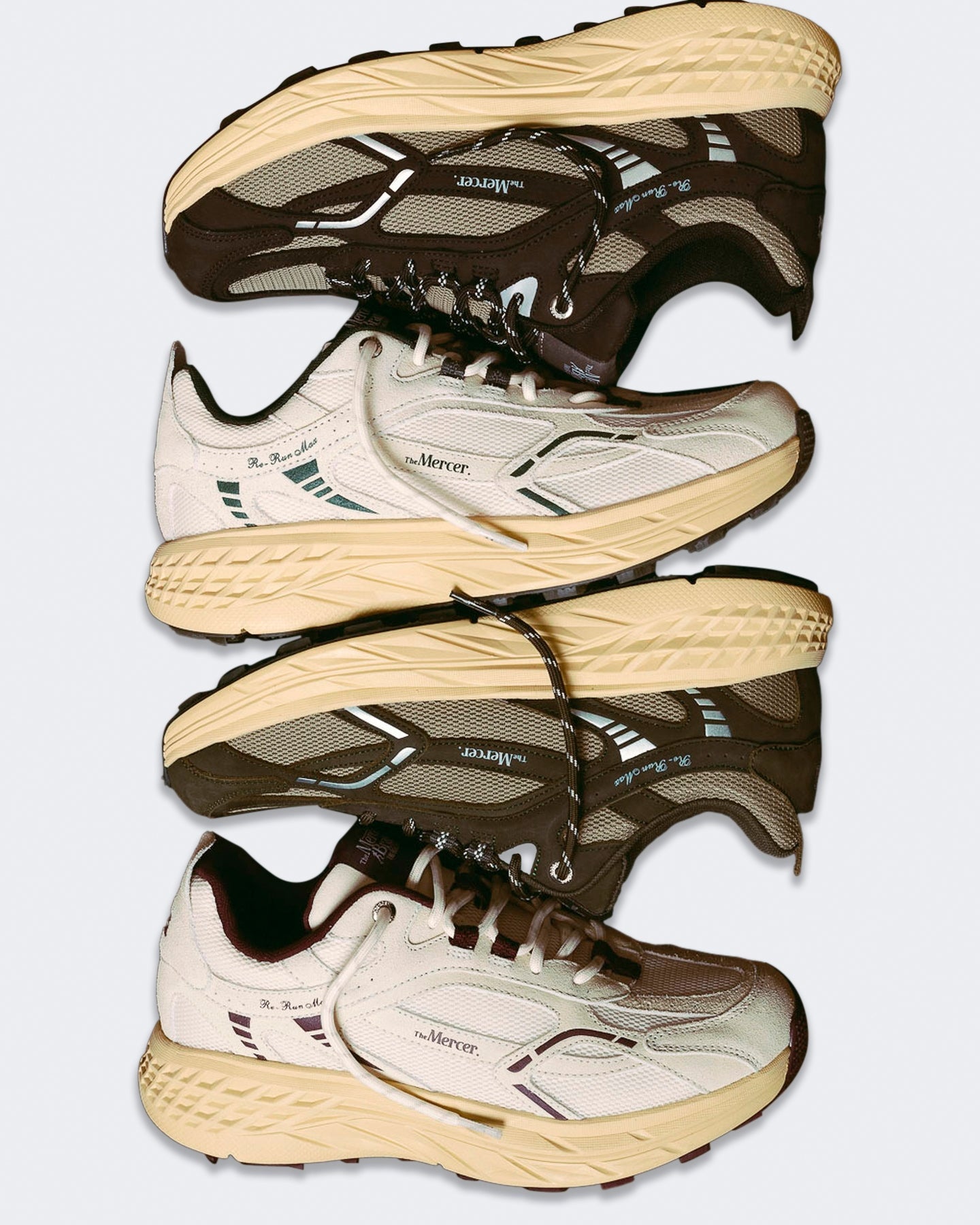 Mercer Unisex Sneaker met wit-rode kleuraccenten - Eleganza.nl