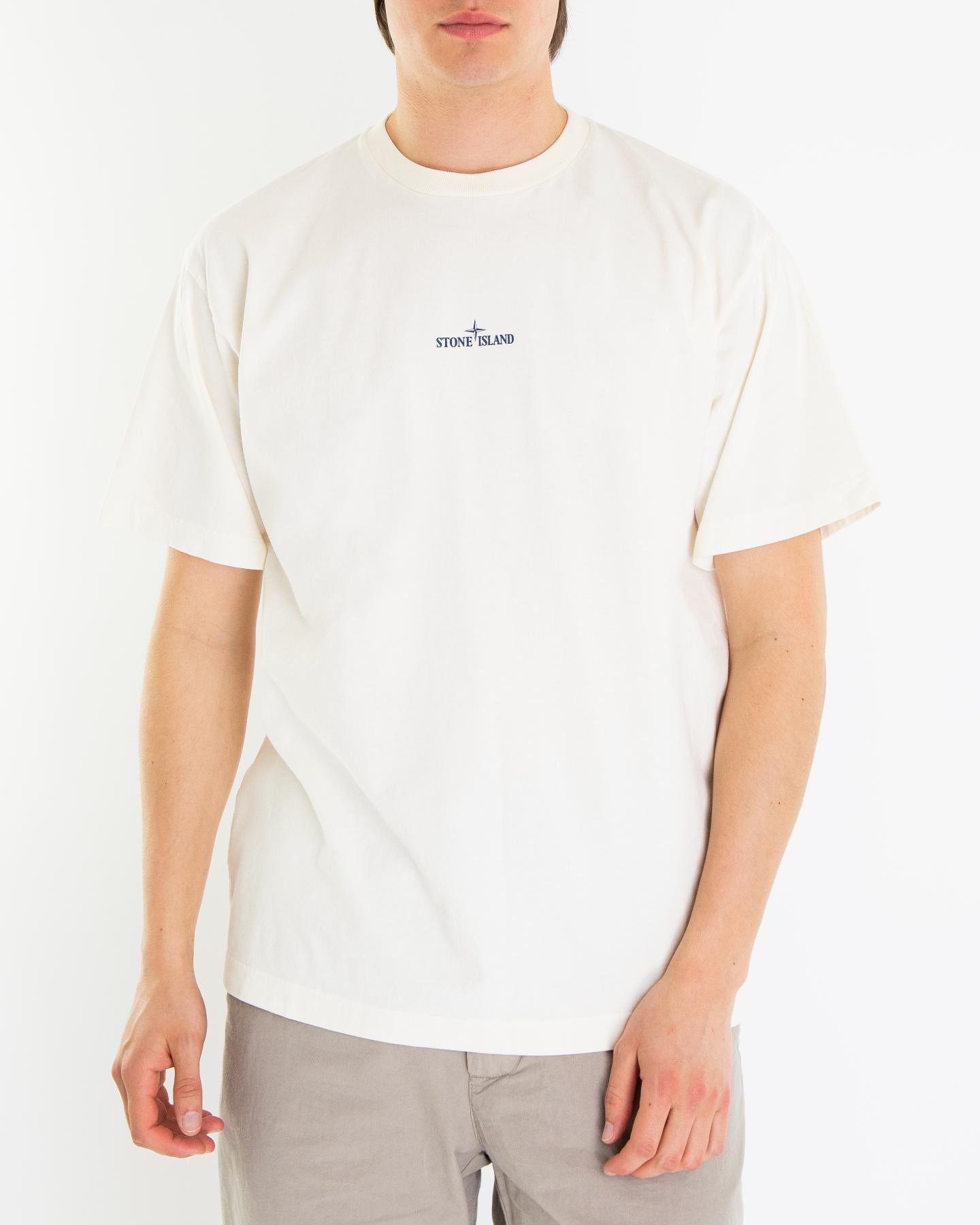 Heren Compass Logo T-Shirt Wit