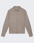 Valenza Men's FlannelStretch Overshirt Beige — huidige kleur