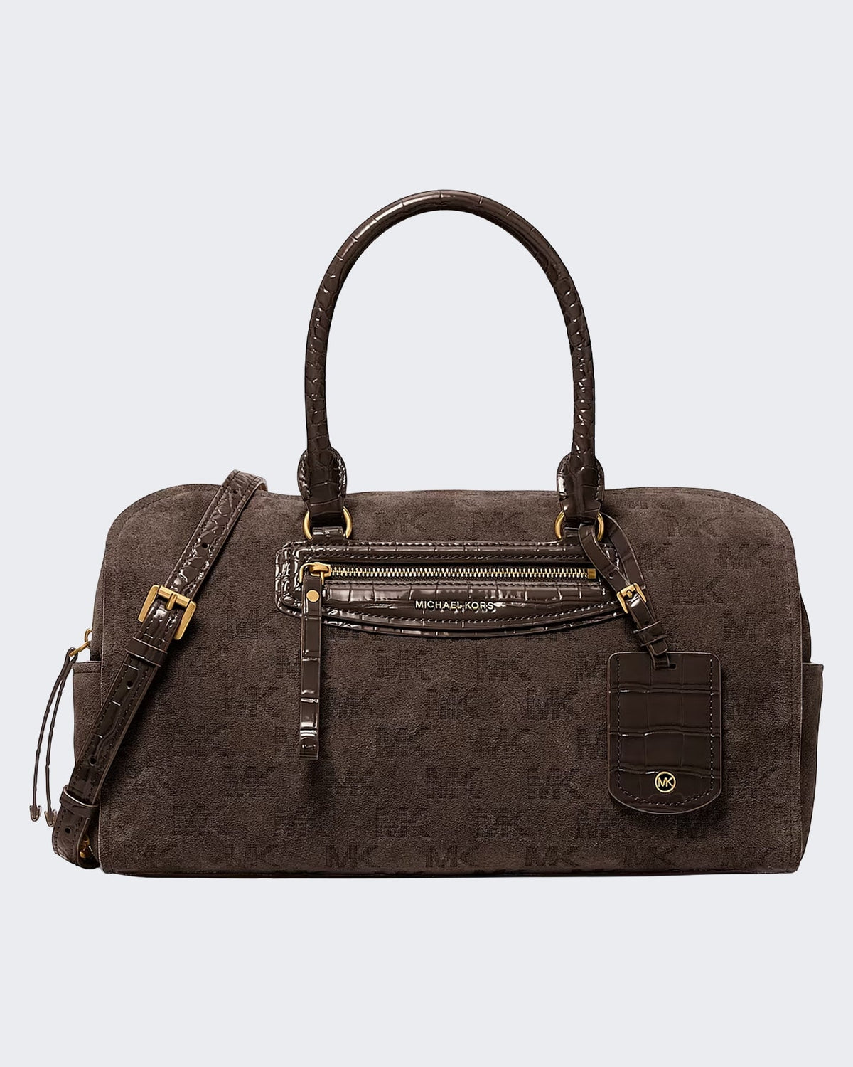 Michael Kors Dames Medium Duffle Satchel Chocolate - Eleganza.nl