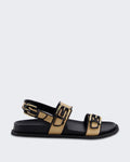 Women's Slip-On Shoe with Sporty Tread Black — huidige kleur
