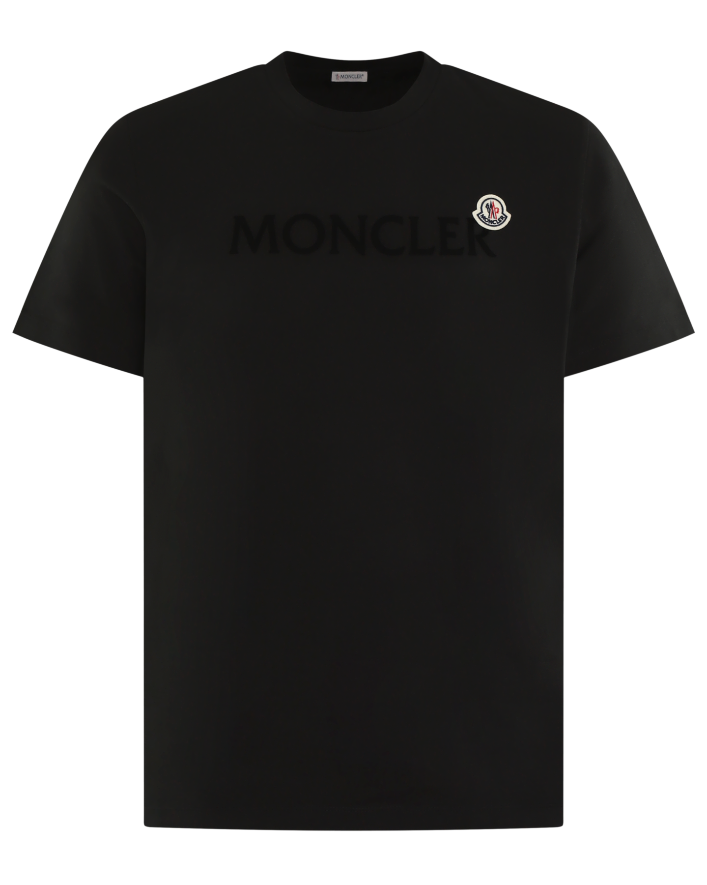 Heren Flocked Logo T-Shirt Zwart