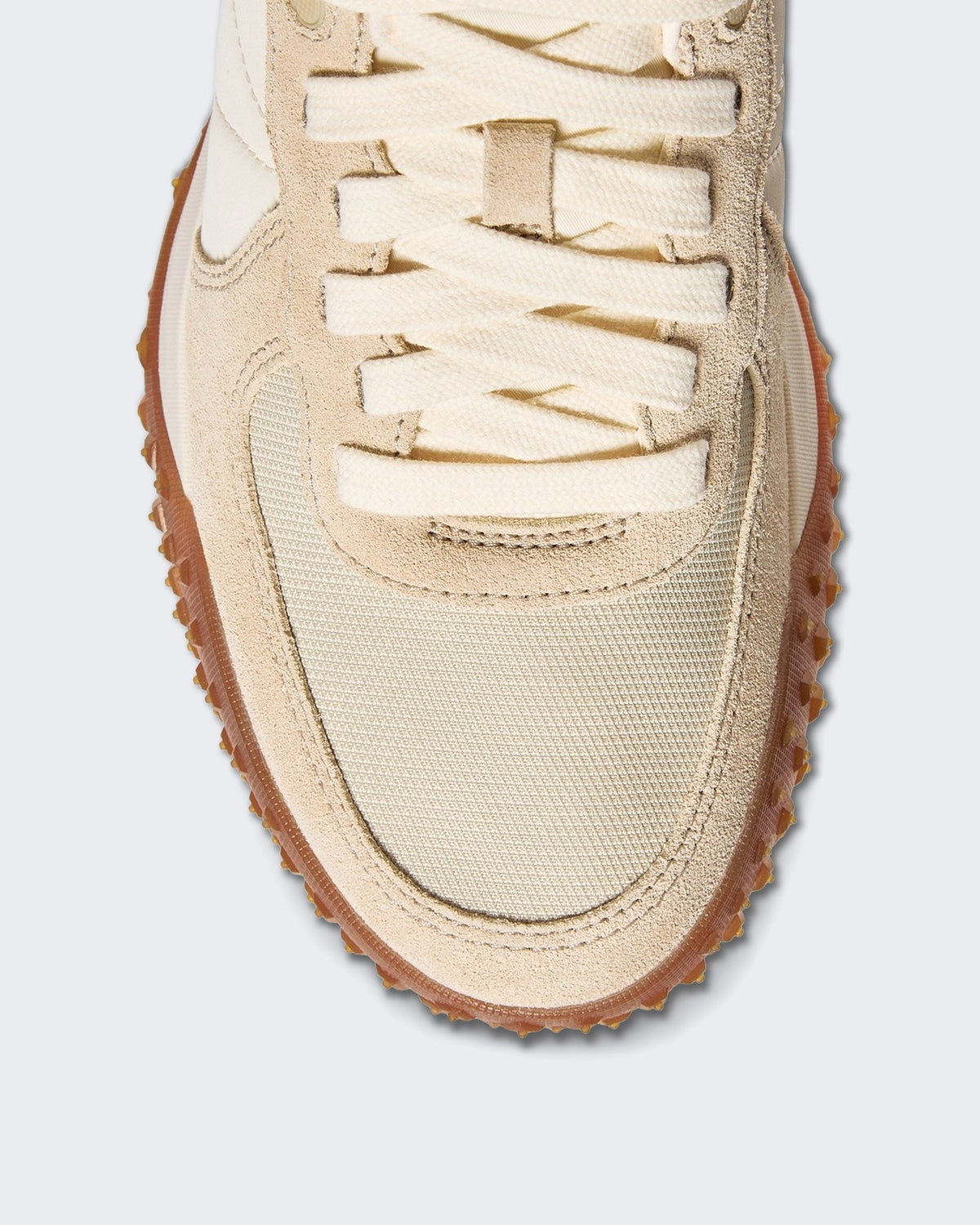 Moncler Heren City Trek lagetop sneakers Creme - Eleganza.nl
