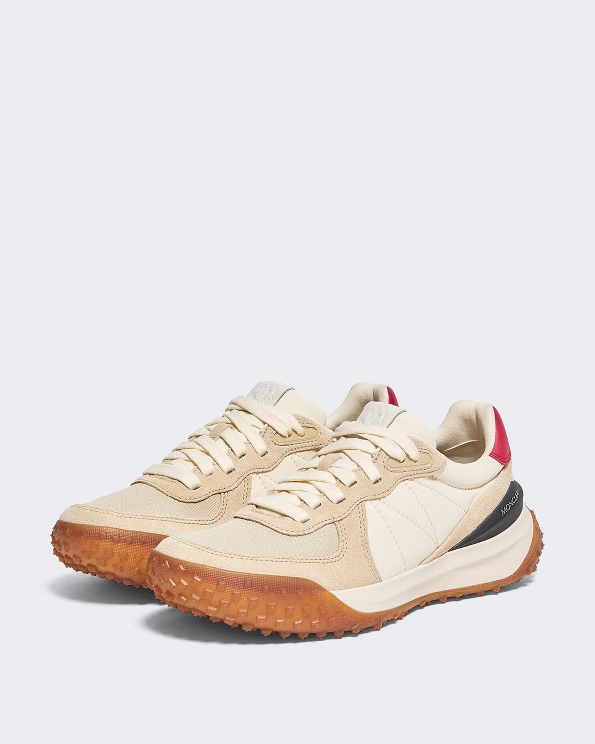 Moncler Heren City Trek lagetop sneakers Creme - Eleganza.nl