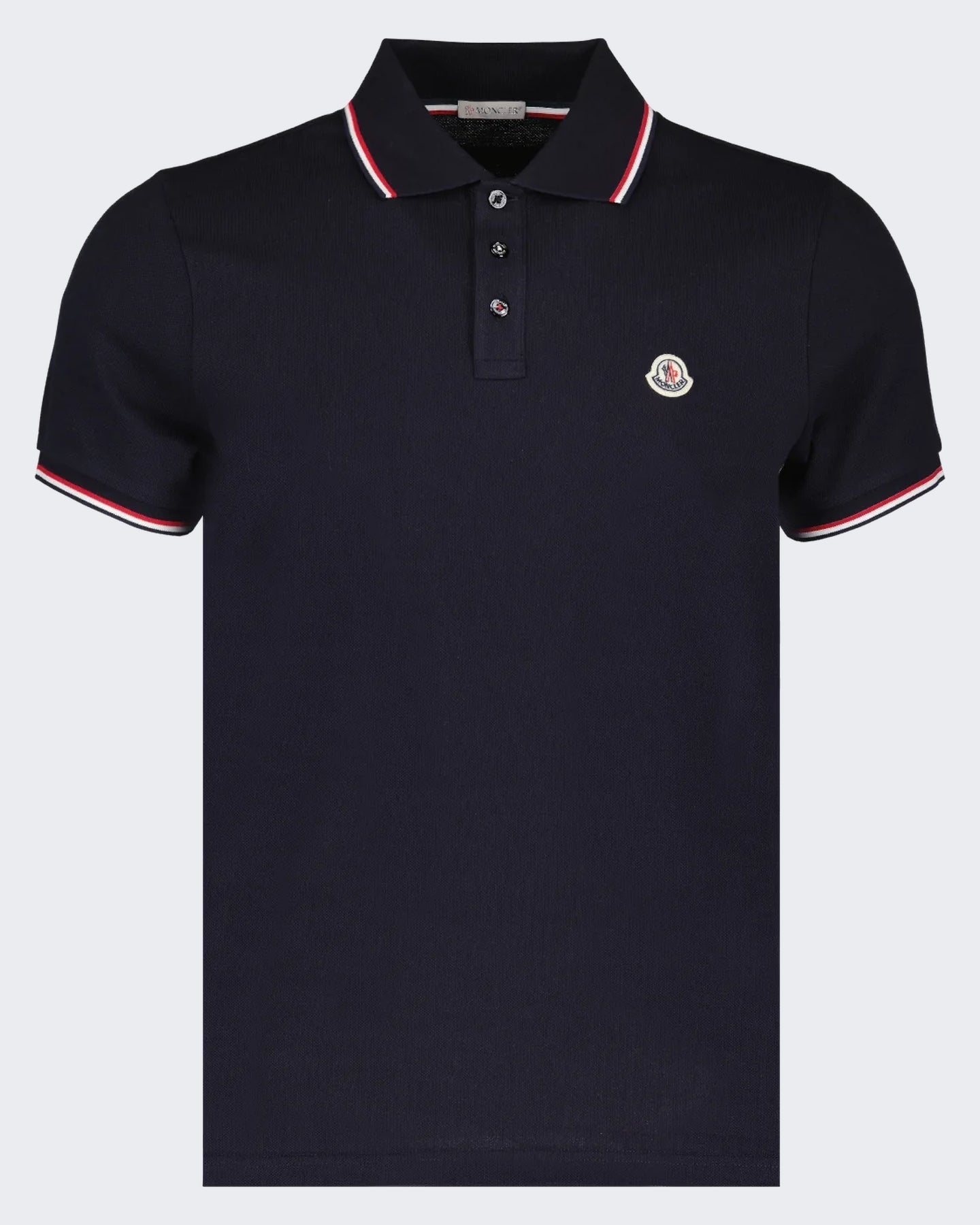 Moncler Heren Polo met korte mouwen Blauw - Eleganza.nl