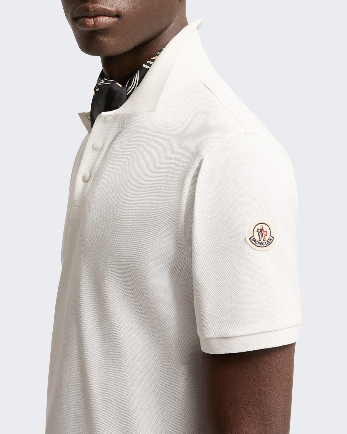 Moncler Heren Polo met korte mouwen Naturel - Eleganza.nl