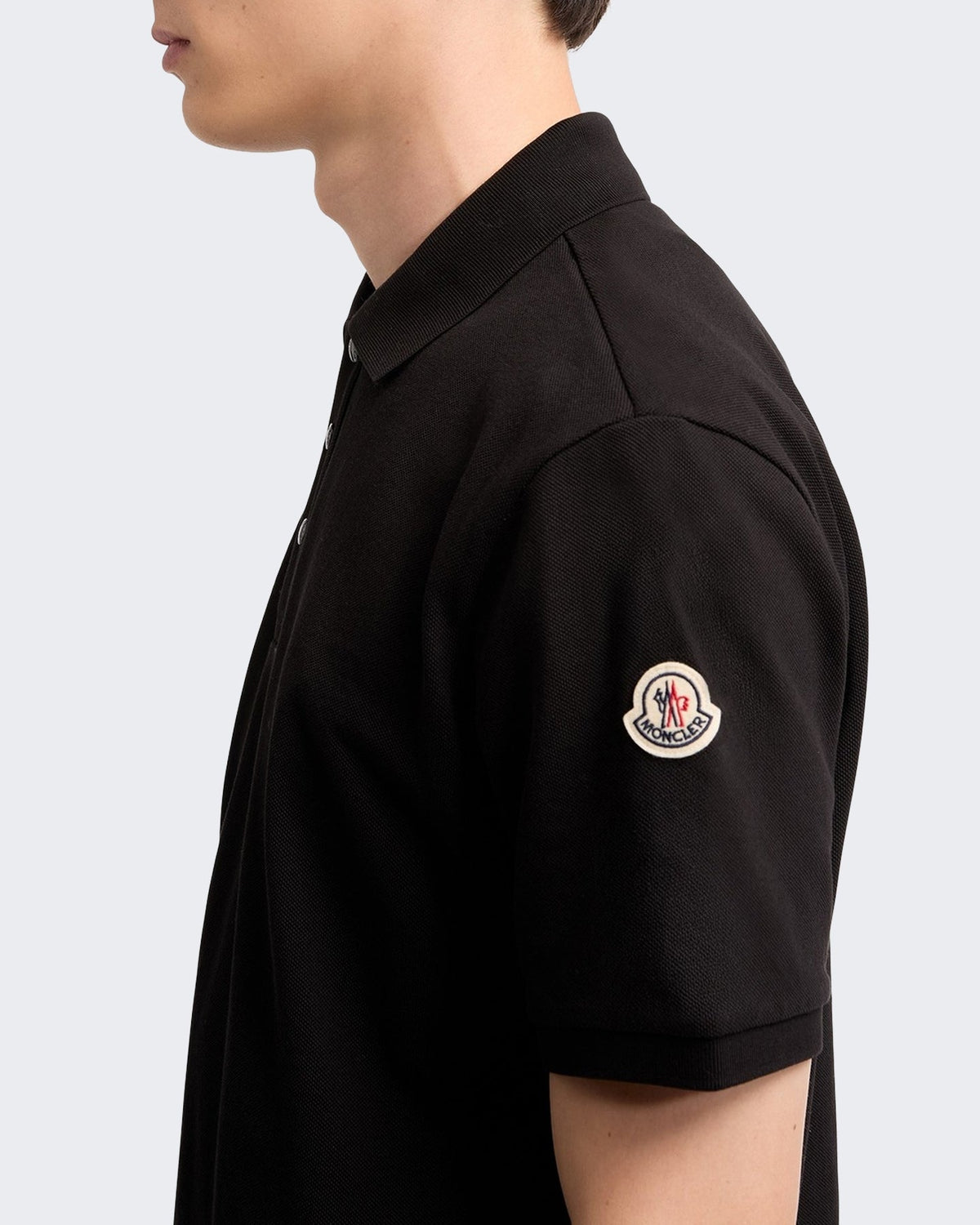 Moncler Heren Ss Polo-L20918a00017 89a16-Black Zwart - Eleganza.nl