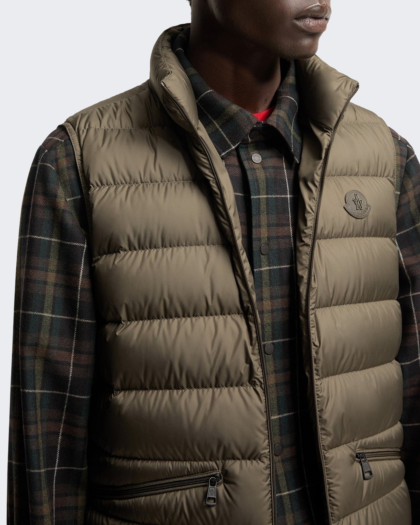 Moncler Heren Treompan gewatteerd vest Groen - Eleganza.nl