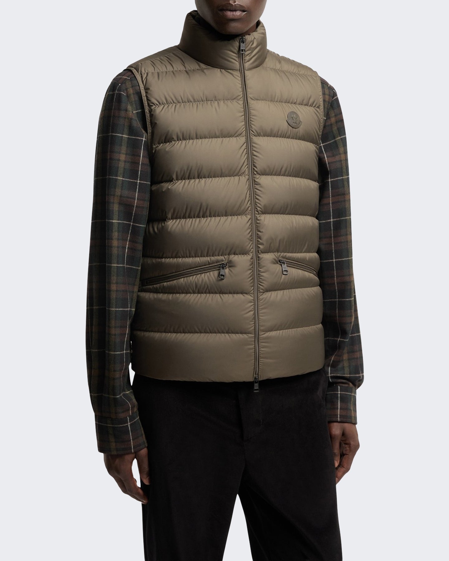 Moncler Heren Treompan gewatteerd vest Groen - Eleganza.nl