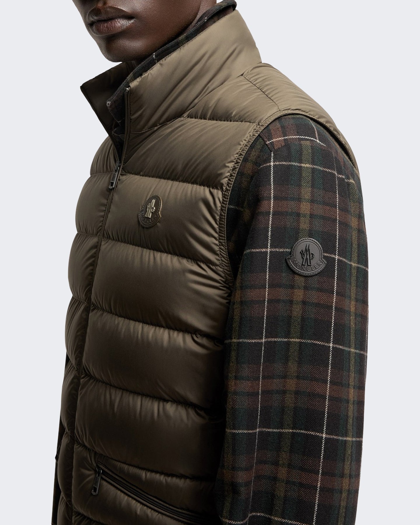 Moncler Heren Treompan gewatteerd vest Groen - Eleganza.nl